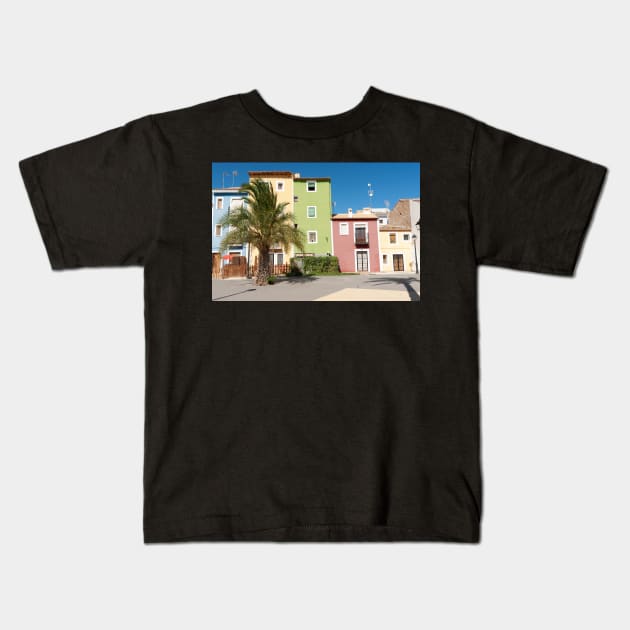 Iconic architecture of La Vila Joisa, Alicante Spain Kids T-Shirt by brians101